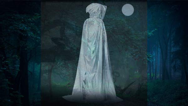 привидение в лесу