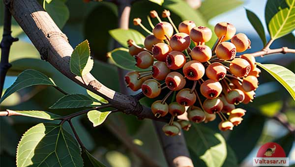 спелый боярышник на ветке