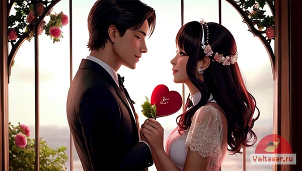 парень обнимает девушку