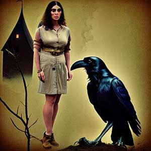 ведьма и ворона