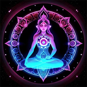 Девушка медитирует