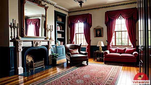 интерьер в викторианском стиле