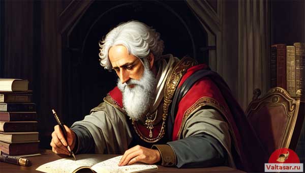 ученый за работой