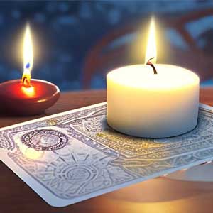 зажженные свечи