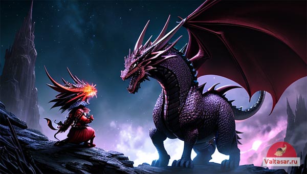 фиолетовый дракон