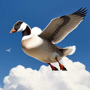 Гусь в небе