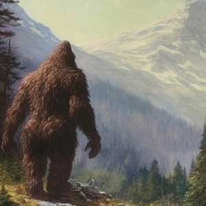 снежный человек со спины