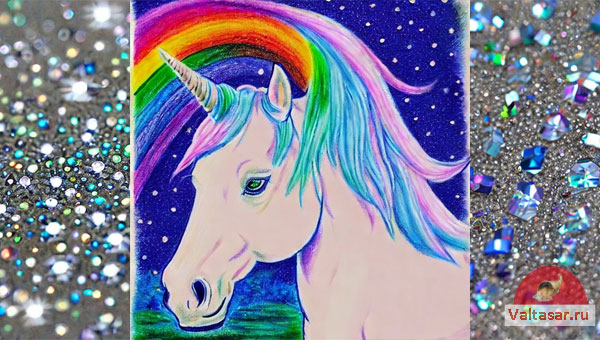 единорог и радуга