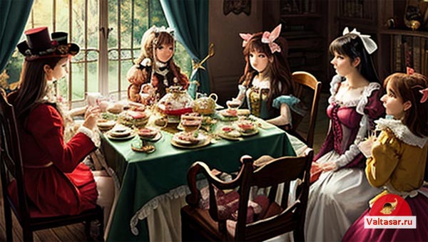 Чаепитие из Алисы в стране Чудес