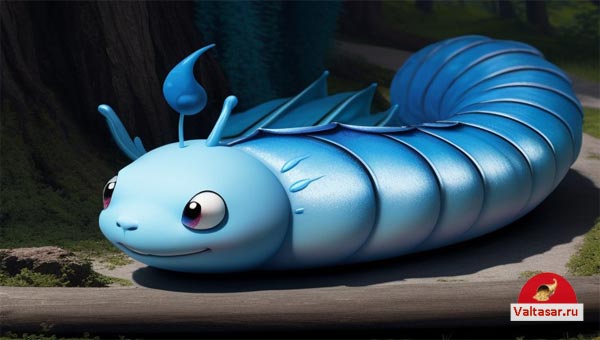 Синяя гусеница