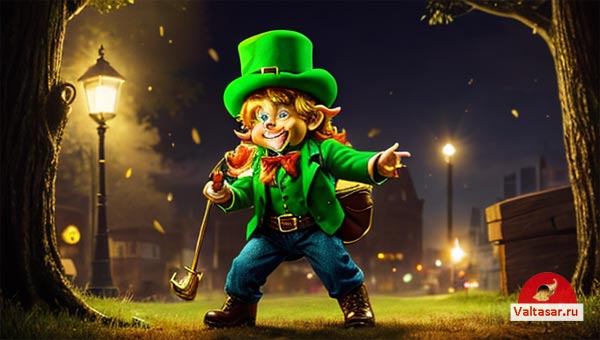 лепрекон в ночном городе