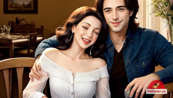 счастливые женщина и мужчина