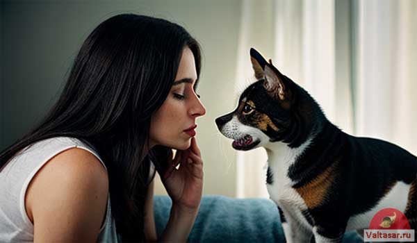 девушка и собака