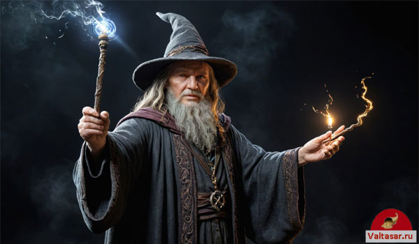 волшебник с посохом