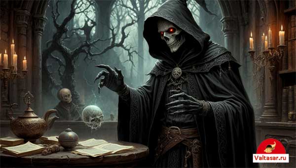 черный колдун наводит порчу