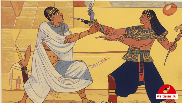 фреска на стене египетского храма