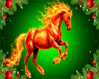 Красная Деревянная Лошадь