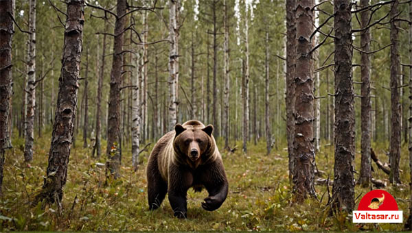 медведь в лесу