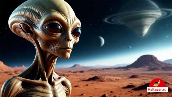 инопланетянин на другой планете