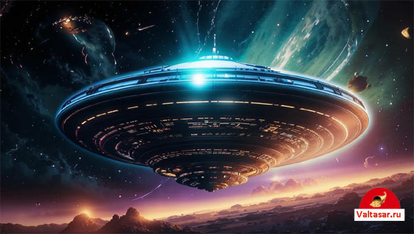 тарелка космических пришельцев